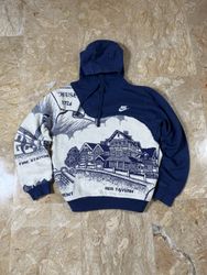 Upcycled Christmas Branded Tepestry Hoodie & sweat..