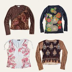 Top stampati donna Y2K