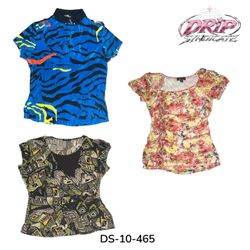 Women's Printed and Ruffle Blouses (DS-10-465)