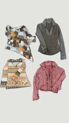Amisu Printed and Ruffled Women's Blouses