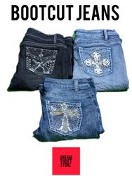 JEANS BOOTCUT FEMME DE MARQUE INCLUANT SILVER, AER..