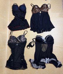 TH310 Y2K Ribbon Baby Doll Mini Dress Coquette Fai..