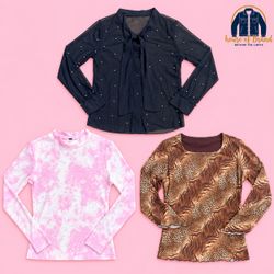Mixed Y2K & Modern Long Sleeve Mesh top