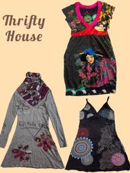 Y2K Retro Art & Print Edit Mini Dresses(TH/867)