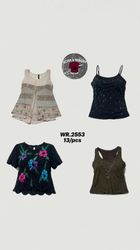 Y2K beaded tops WR-2553