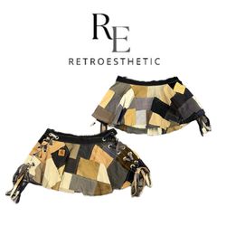 Upcycled Carhartt Patchwork Mini Skirt