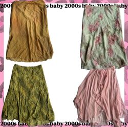Meadow whispers: midi floral skirts-311