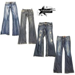 Y2K Paris Hilton Era Girl Denim Jeans B2F-165
