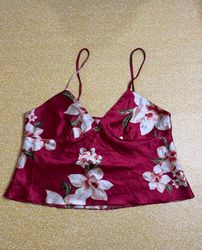 TH371   Retro 2000s Satin Cami Top | Y2K Silk Tank