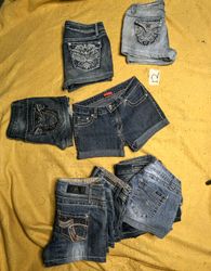 Y2K mini denim shorts 12