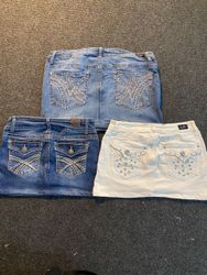 UPCYCLED DENIM MINI SKIRTS SERIAL-0007