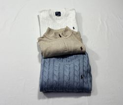 Ralph Lauren Sweaters – 1/4 Zip, Kabelstrick, Rund..