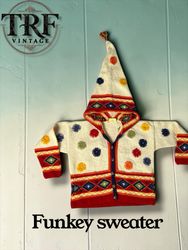 #217 womens funky sweater