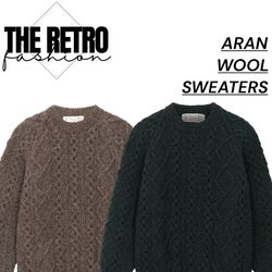 YW-256/ ARAN WOOL SWEATERS