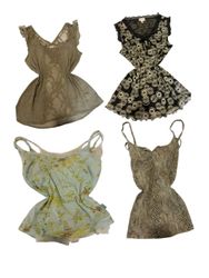 Y2K Earth Tones Riot Cami Tops-ST-134
