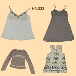 Y2K Earthy Tone Tops Mix (HG-222)