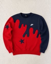 Upcycle Nike/ Champion  Drip Crewneck Sweatshirt (..