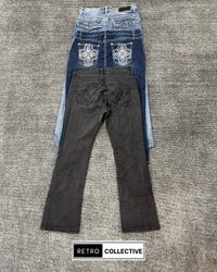 Premium Y2K Embellished Bootcut / Flared Jeans #28..
