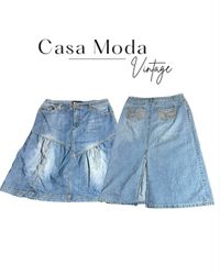 170726-8 Denim midi skirts 15 pcs