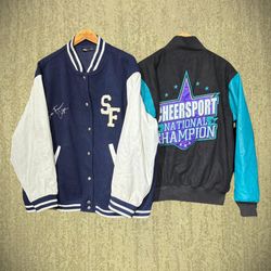 Baseball Wool and Leather Varsity Jackets (FNC:28)