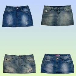 Miss Anna Pepe Jeans Denim Mini Skirts