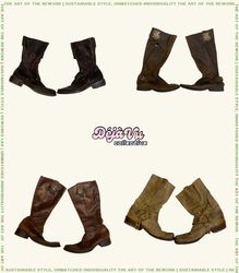 Stivali da Cowboy in Pelle Y2K
