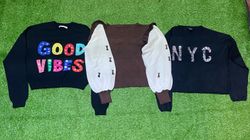 Women Cropped Sweaters and Sweatshirts