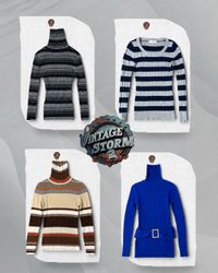 Y2K Cozy Crest Sweaters