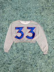 Upcycle Sports Crop Sweatshirt (Dv-9-47)