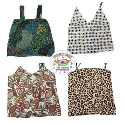 Vintage Y2K Printed Cami Top Bundle – 9pcs | VR373..