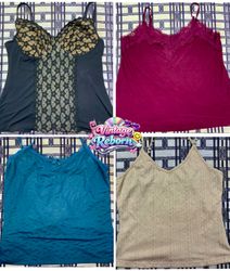 Y2K Vintage Lace & Solid Cami Bundle | VR-400