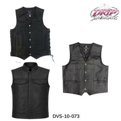 Gilets de motard en cuir (DSV-10-073)