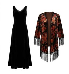 (FV-2626)  Vintage Y2K Mini Dress & Floral Dress M..