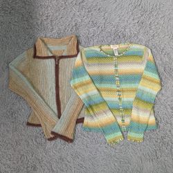 **Y2K Zip Up Knitted Tops – Cute 2000s Fashion