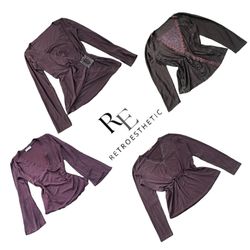 Y2k Gothic Vibes Girl Full Sleeve Tops RE-3546