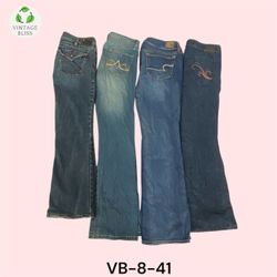 Y2K Vintage Flare Embroidered Jeans Wholesale Bund..
