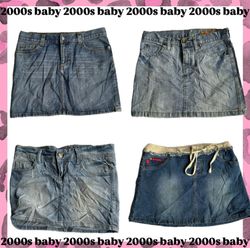 It Girl y2k Denim mini skirts-191