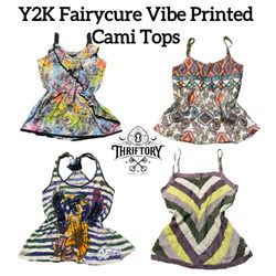 Y2K Fairycure Vibe Printed Cami Tops TY-112
