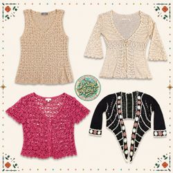 Y2K Dream Girl Crochet Tops Mix 10pcs (R2)