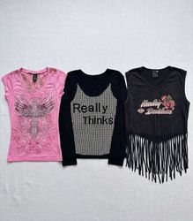 Y2K Baby Tees and Tops