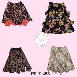 Women's Y2K Patterned Poly Skirt – Timeless Fashio..