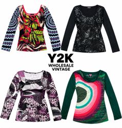 Y2K European Mesh Long sleeve with custo Tops (YWV..