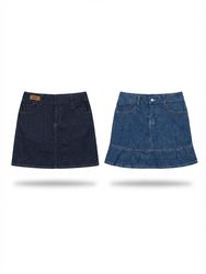 (FV-2110) Y2K Denim Mini Skirts