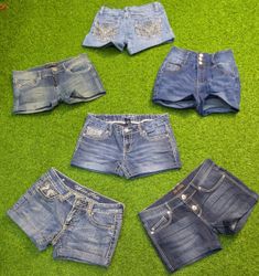 8117 - Upcycled Denim Shorts