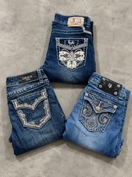 Y2K Style Embellished/Embroiderd Jeans - [TS-0920]