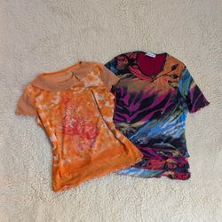 Y2K Grange Italian Mesh Blouses