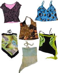Y2K Women's Printed Camisoles and Tops (TR-1080)