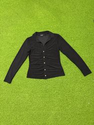 Yv140 long-sleeve button-up blouse 14P