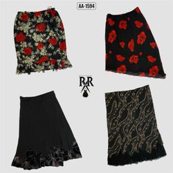 Y2k Black Gothic Skirt (AA-1594)