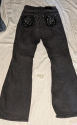 Beautiful ladies embroidered bootcut jeans